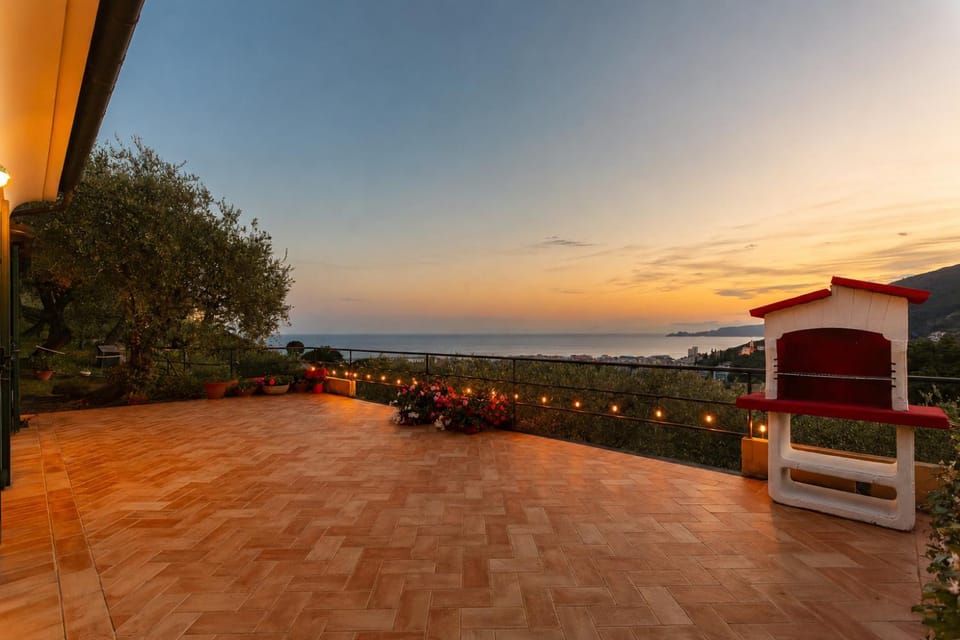 Day, Natural landscape, View (from property/room), Balcony/Terrace, Sea view, Sunset