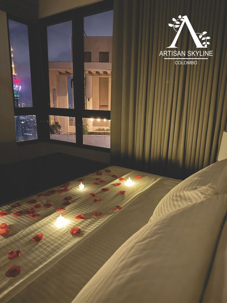 Bedroom, City view, Sea view