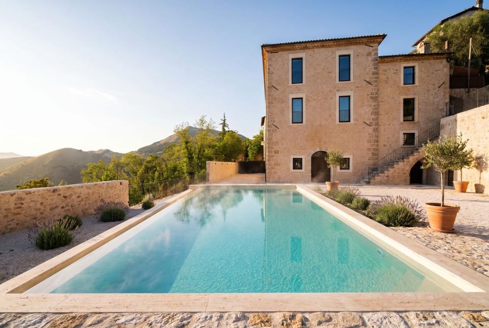 Property building, Facade/entrance, Spring, Summer, Spa and wellness centre/facilities, Food, Area and facilities, Swimming pool