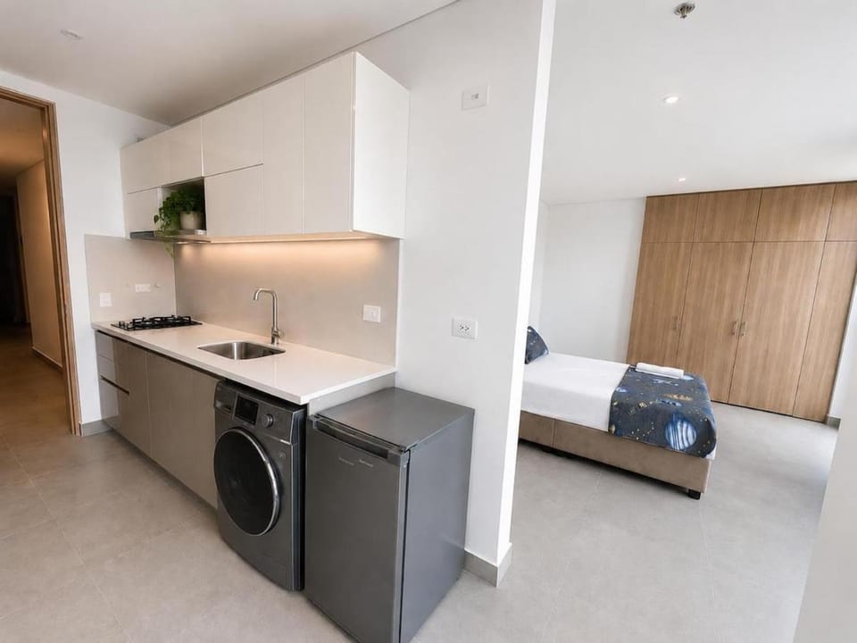 Kitchen or kitchenette, Bedroom