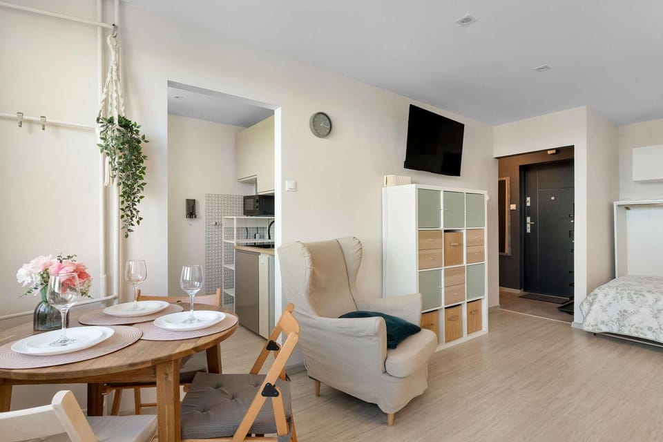 Bed, TV and multimedia, Kitchen or kitchenette, Living room, Photo of the whole room, Seating area, Bedroom, pet friendly