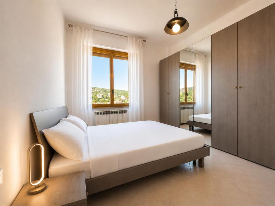 Bed, Photo of the whole room, Bedroom, wardrobe