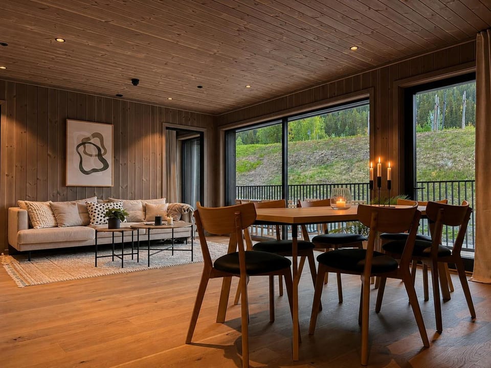 Living room, Seating area, Dining area