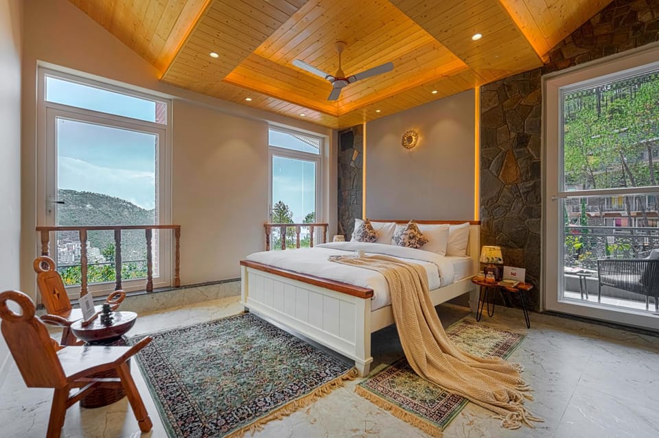 ELIVAAS Signature Bask and Blessings Highlands Pet-Friendly 7-BHK Retreat With Private Scenic Balconies, Jacuzzi, Spa, Garden & Gazebo Villa in Himachal Pradesh