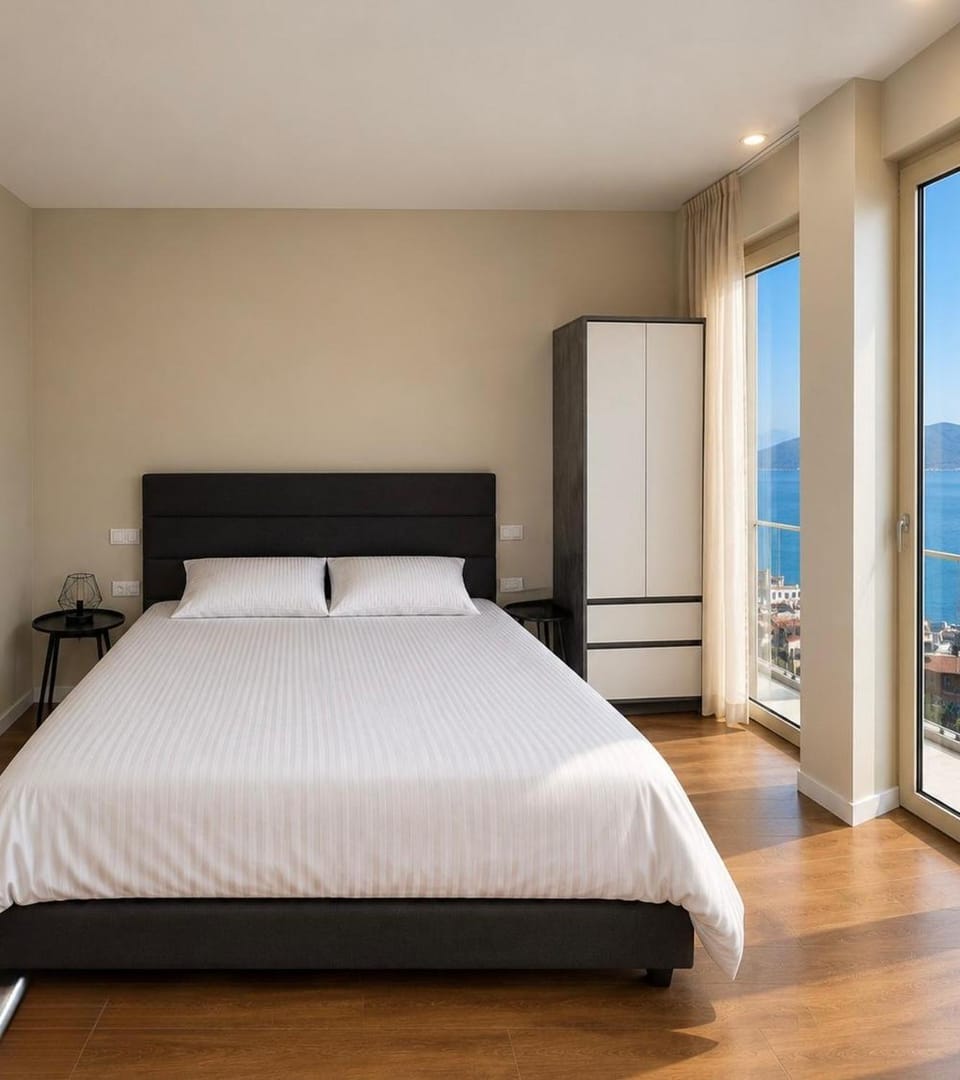 Bed, Bedroom, Sea view, Sea view, Sunrise, Sunset