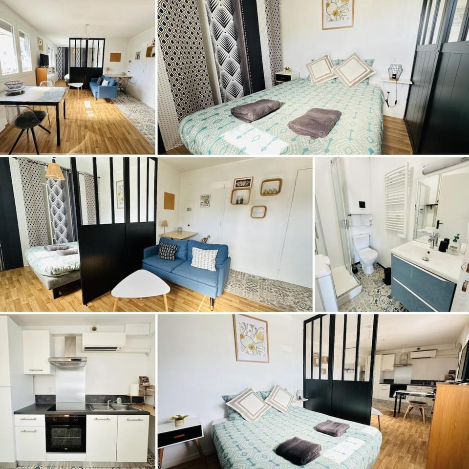 Tropical Haven - Gare Proche - Climatisation Apartment in Nouvelle-Aquitaine