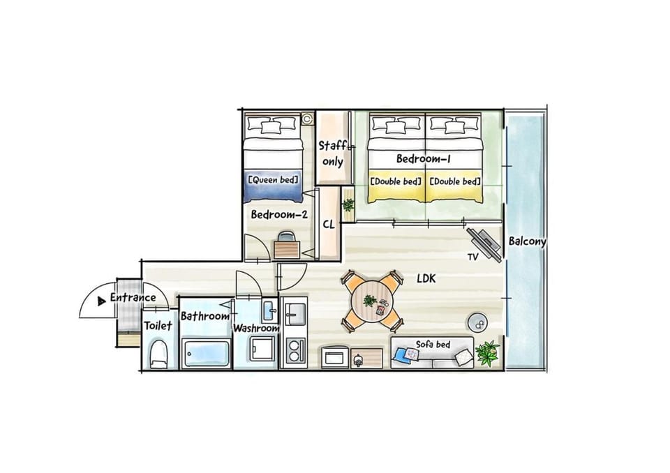 Maison Lueur Tokyo Relaxing 2BR Quiet Stay15min HND Apartment in Yokohama