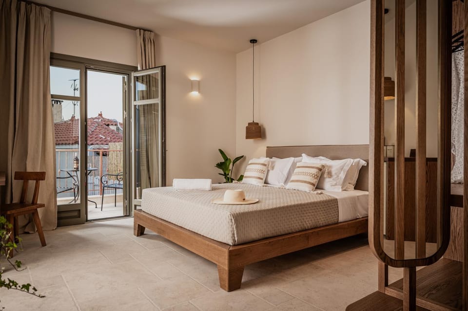 Bed, View (from property/room), Balcony/Terrace, Photo of the whole room, Bedroom, towels