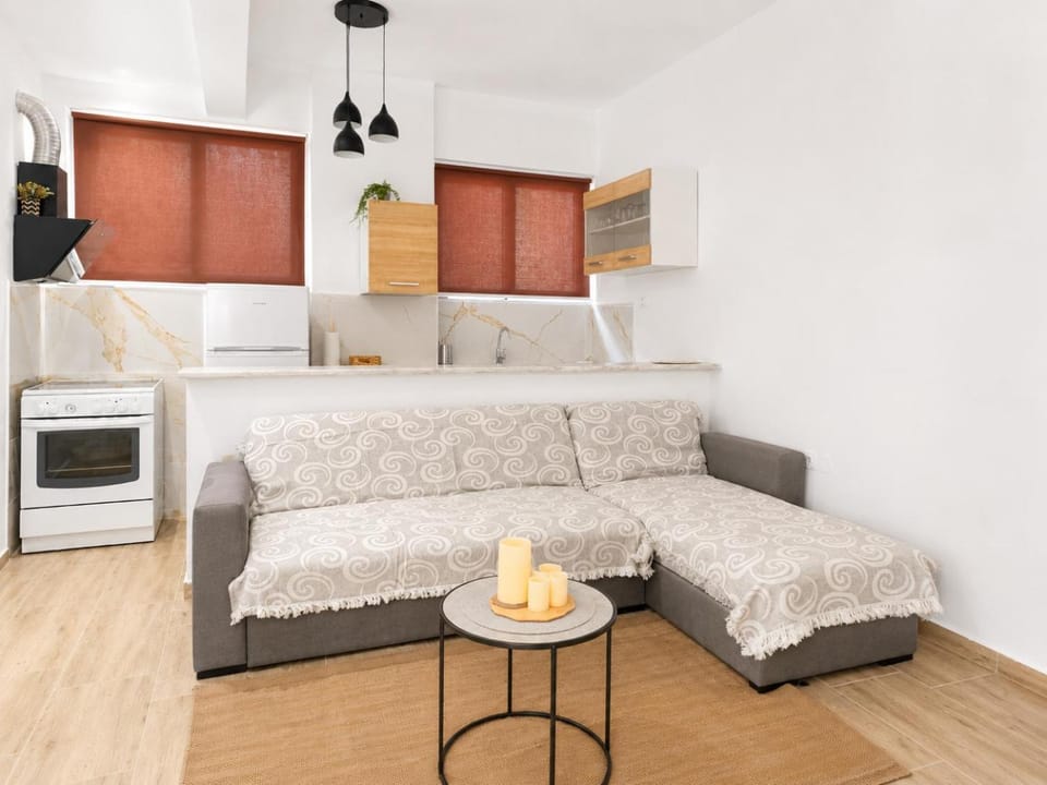 Living room, kitchen