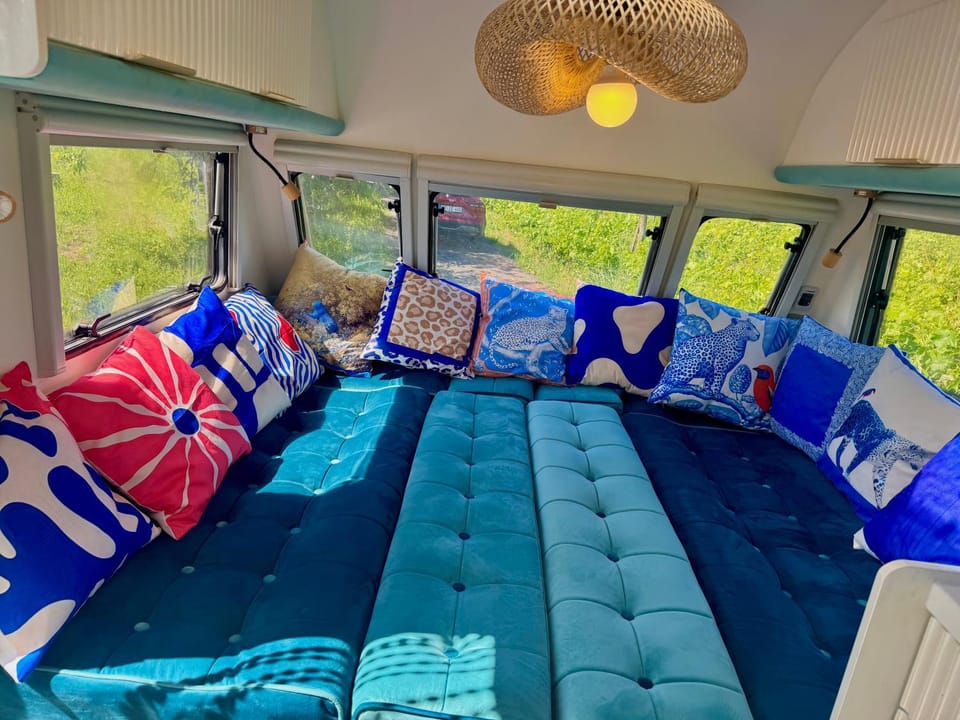 Luxury caravan at Bohemian lodge House in Hungary