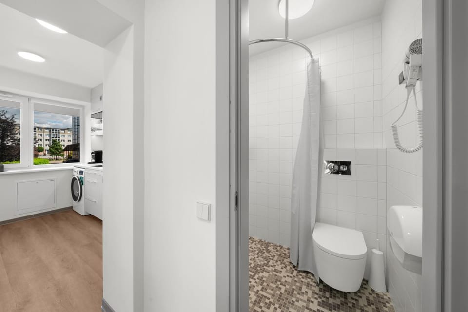 Shower, Toilet, Bathroom, hair dryier
