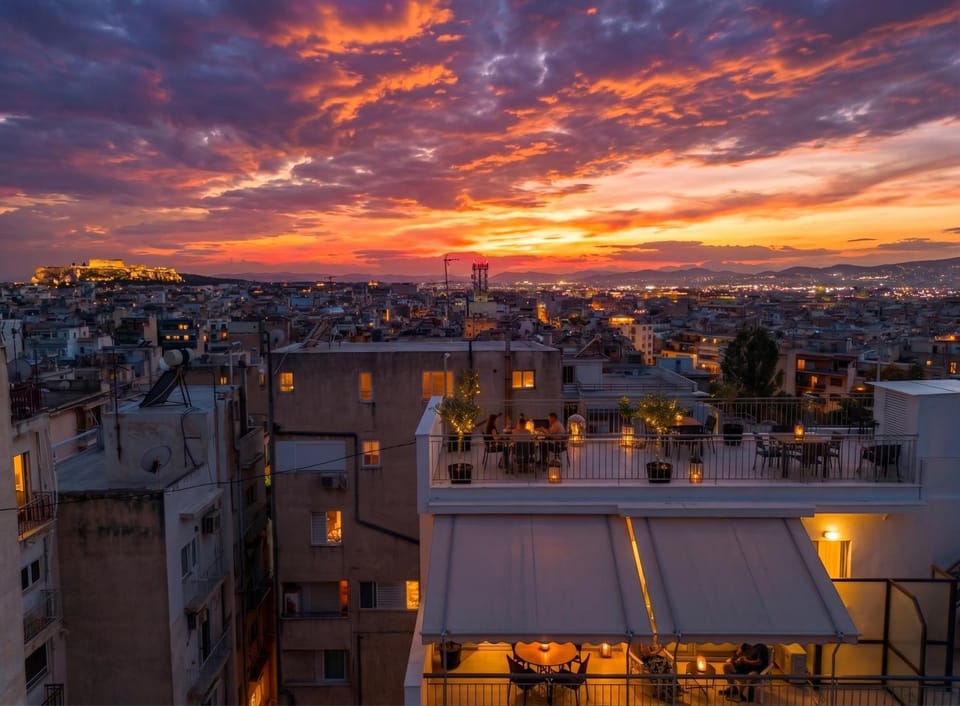 Property building, Balcony/Terrace, Landmark view