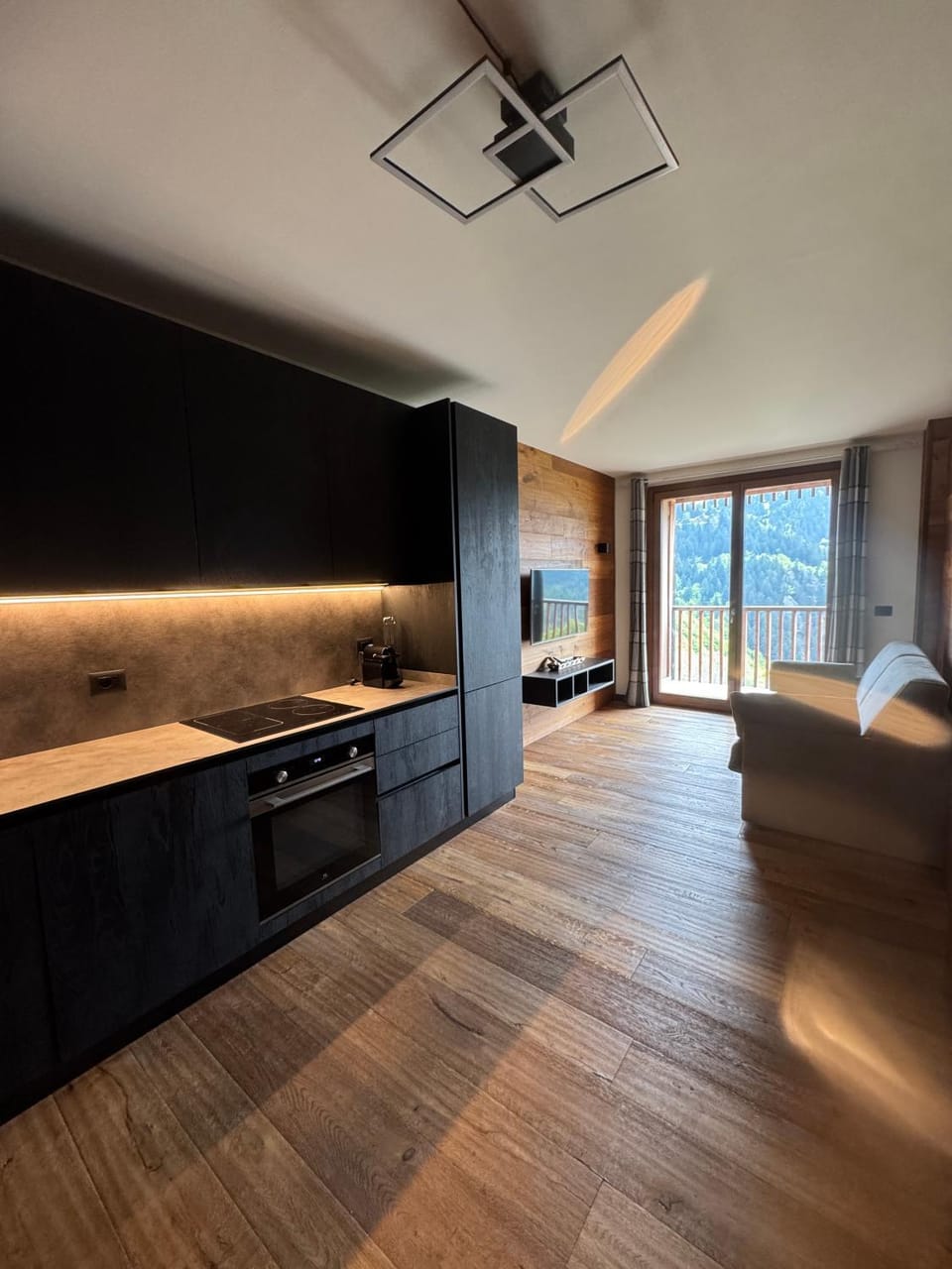 Kitchen or kitchenette, Living room