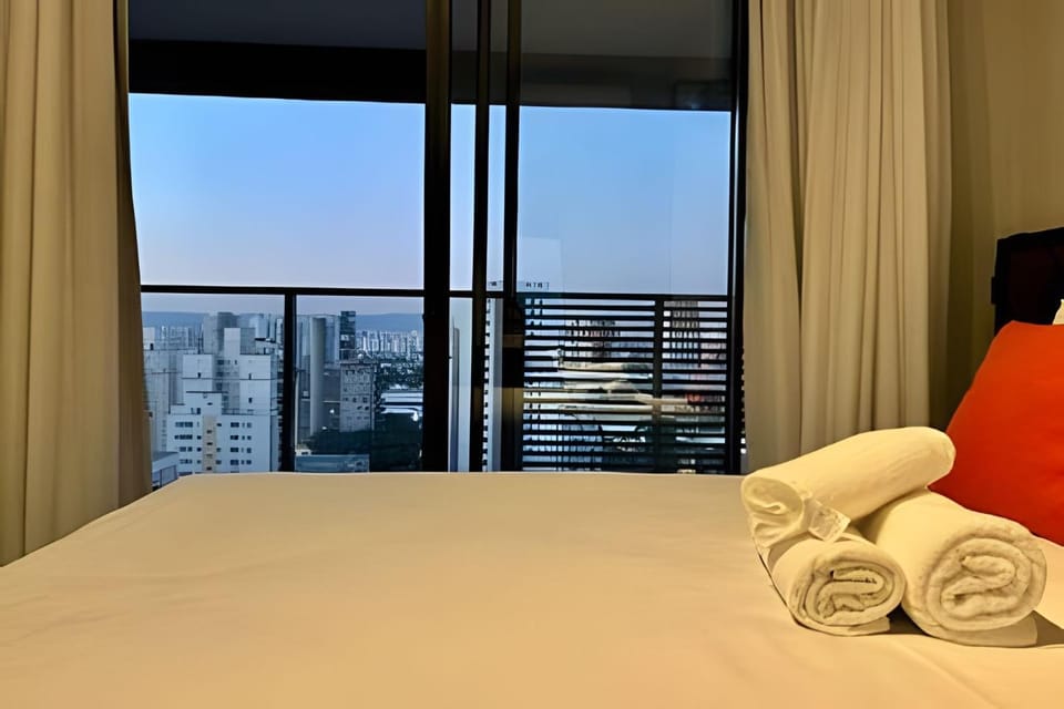 Apto de luxo com piscina incrível, academia(1505A) Apartment in Sao Paulo City