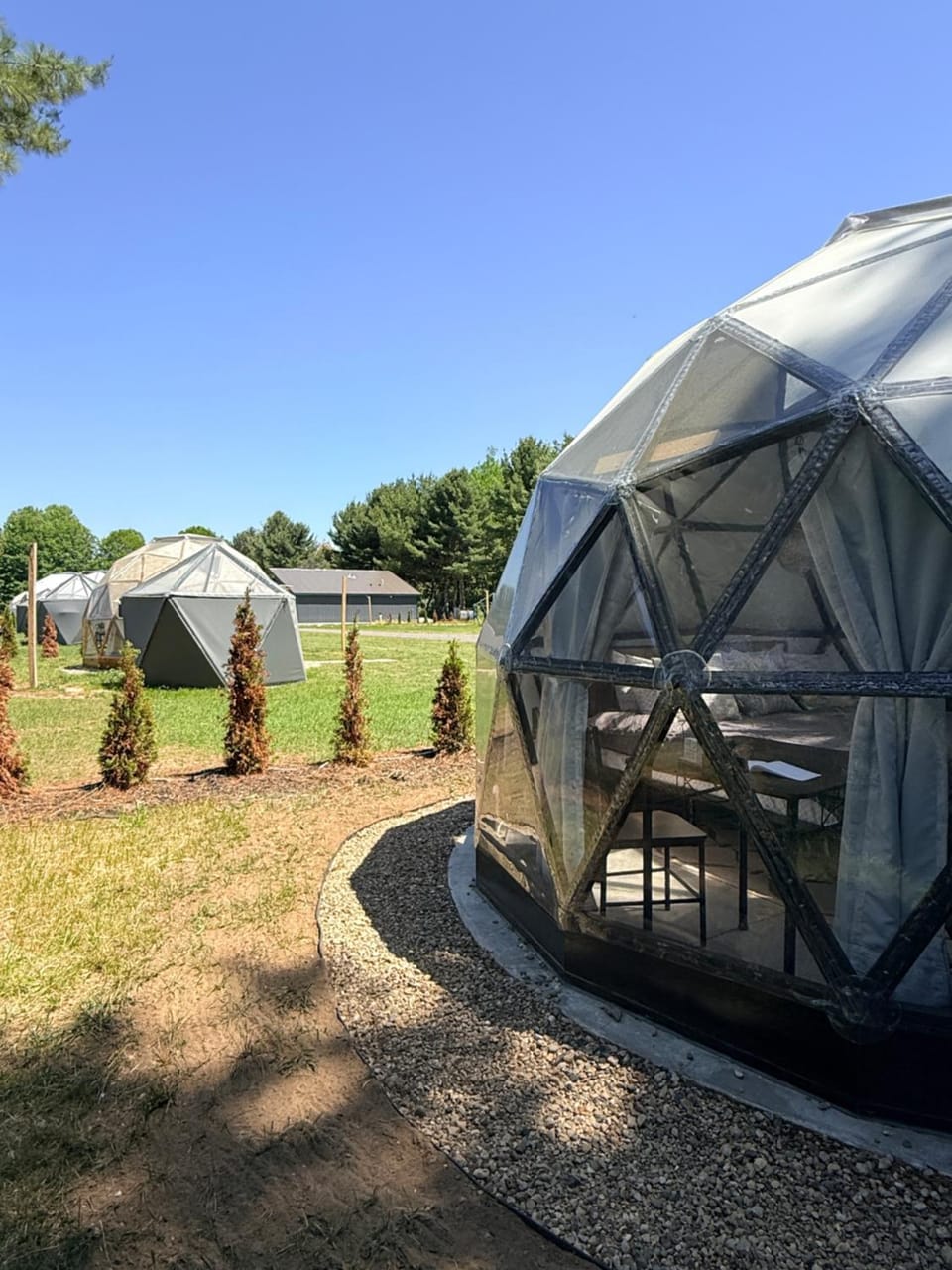Dome Haven Glamping Luxury tent in Michigan