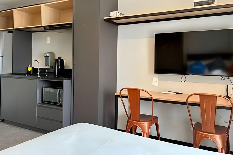 Apto de luxo com piscina incrível, academia(1605A) Apartment in Sao Paulo City