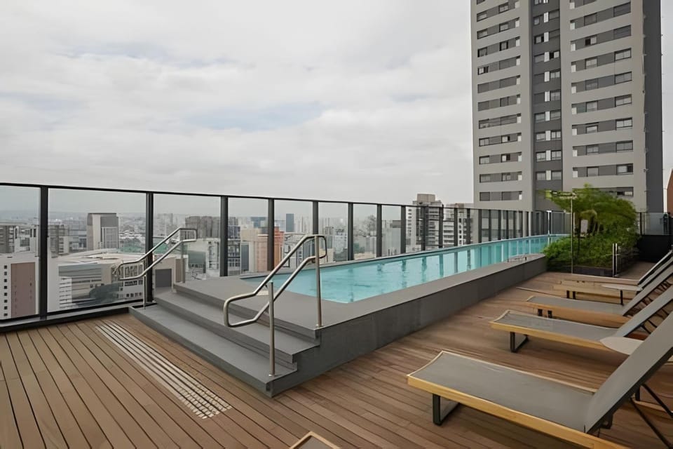 Apto de luxo com piscina incrível, academia(2006A) Apartment in Sao Paulo City