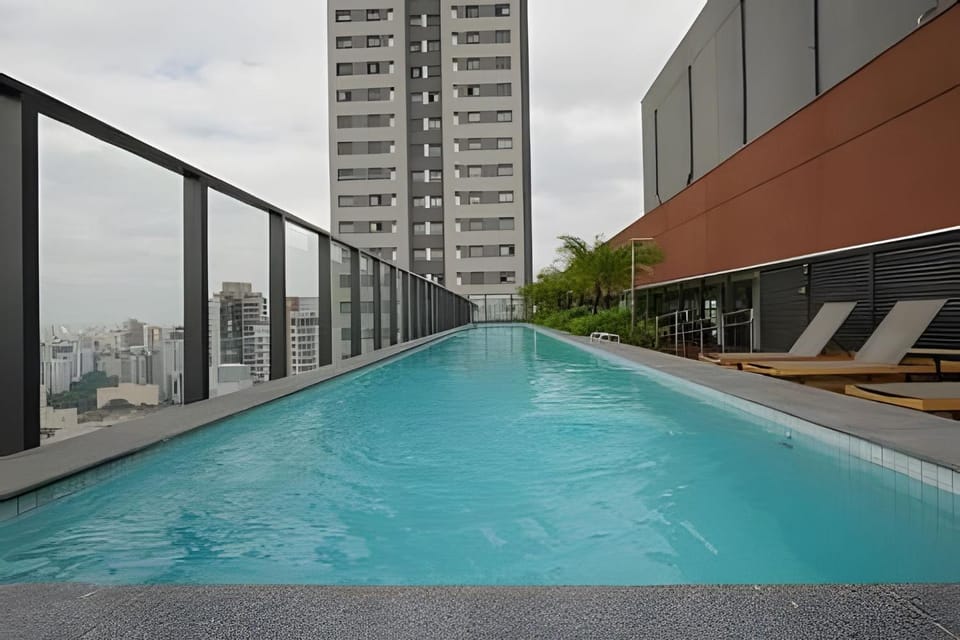 Apto de luxo com piscina incrível, academia(2006A) Apartment in Sao Paulo City
