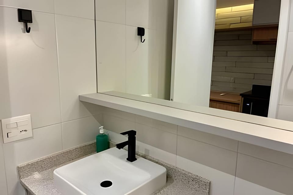 Apto de luxo com piscina incrível, academia(2007A) Apartment in Sao Paulo City