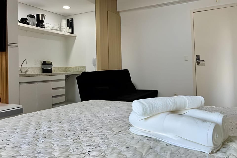 Studio de Luxo c/ piscina, academia e garagem (73) Apartment in Sao Paulo City