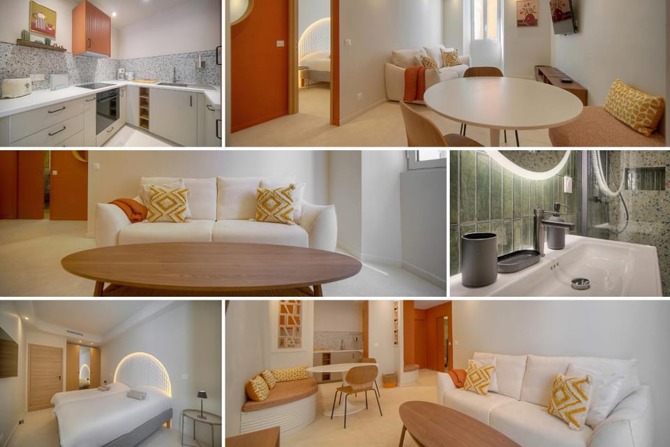 Bed, Bathroom, Living room, Seating area, Bedroom, kitchen