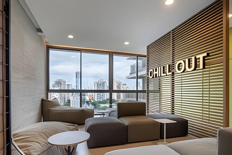 Studio com academia, rooftop e metrô (1303) Apartment in Sao Paulo City