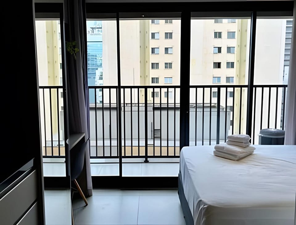 Studio com academia, rooftop e coworking(1216) Apartment in Sao Paulo City
