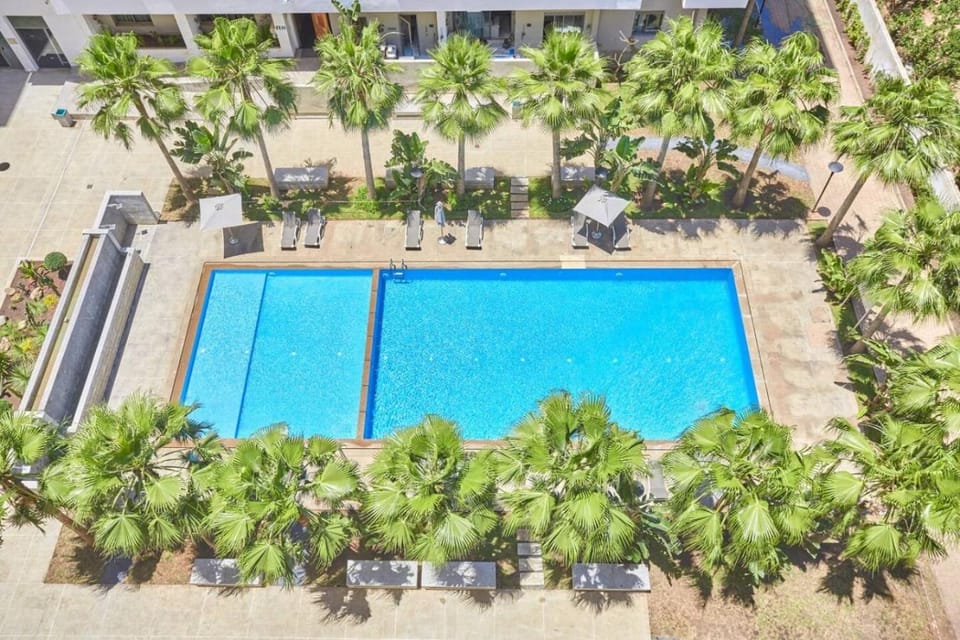 Spring, Day, Bird's eye view, Garden, Garden view, Pool view, Swimming pool, sunbed
