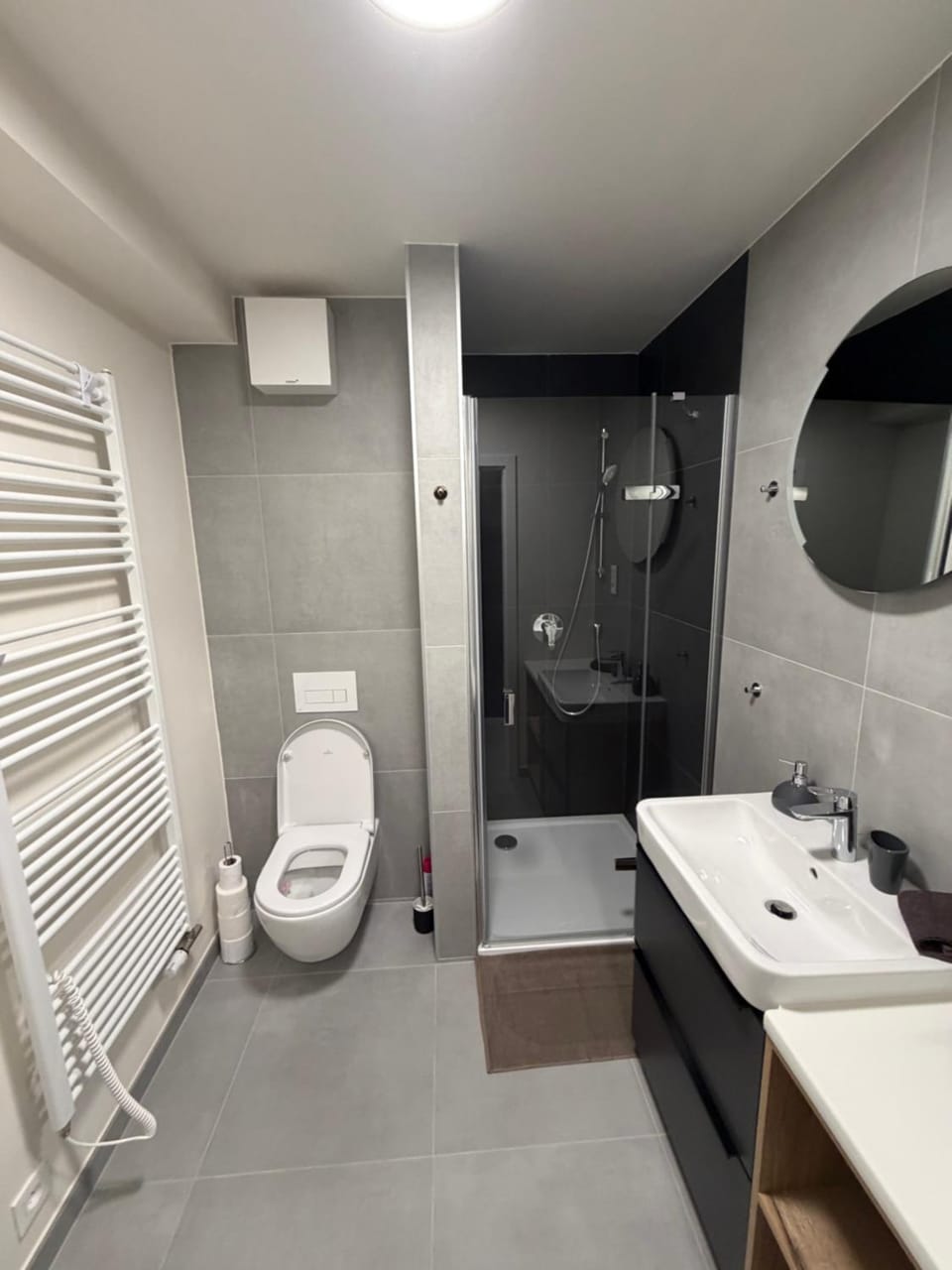 Shower, Toilet, Bathroom, towels