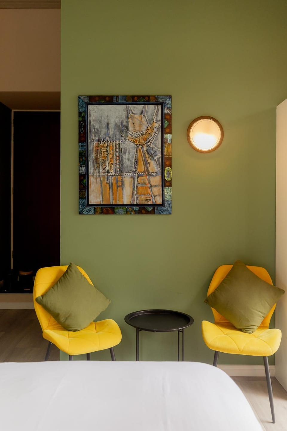 Decorative detail, Seating area, Bedroom