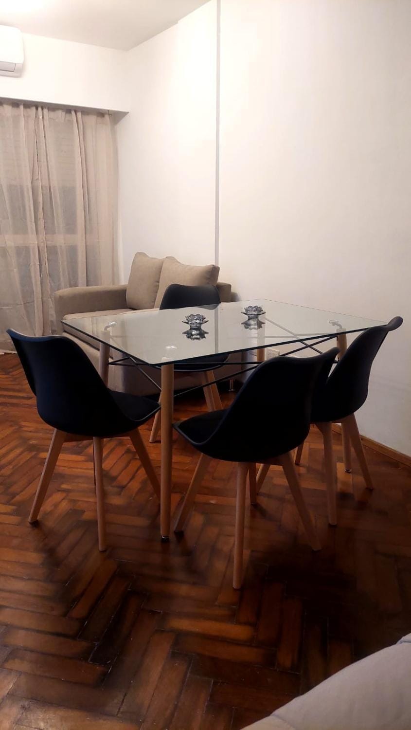 Living room, Seating area, Dining area, air conditioner