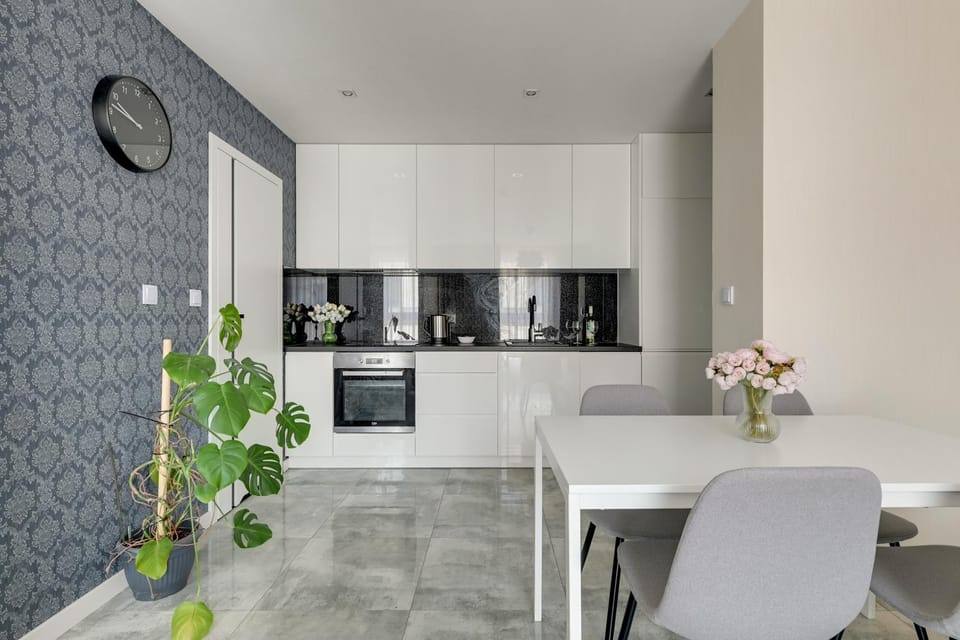 Kitchen or kitchenette, Dining area, oven, stove