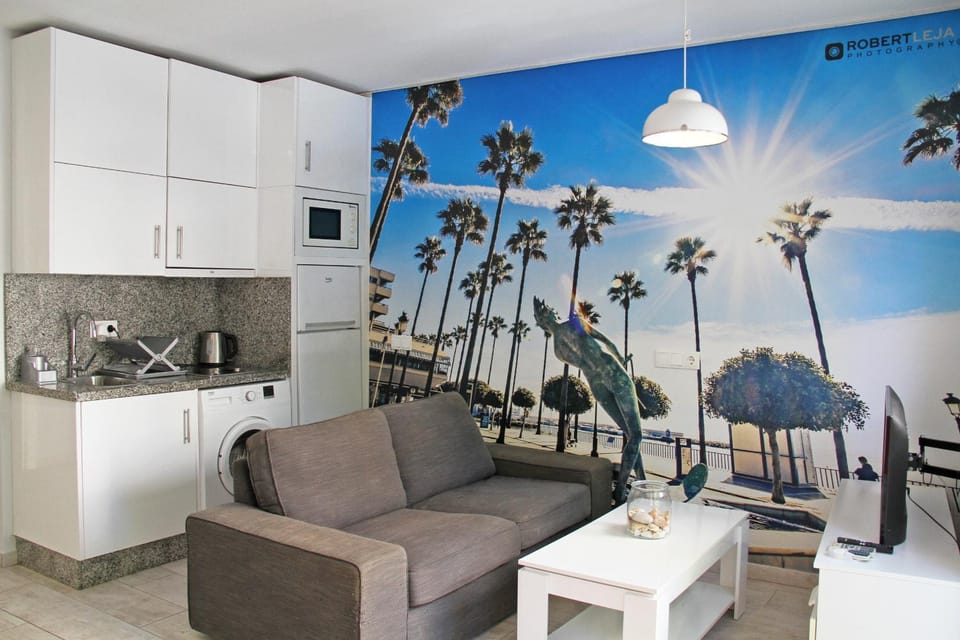 Kitchen or kitchenette, microwave, washing machine