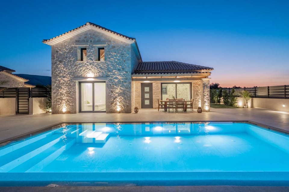Property building, Patio, Day, Night, Pool view, Swimming pool, sunbed