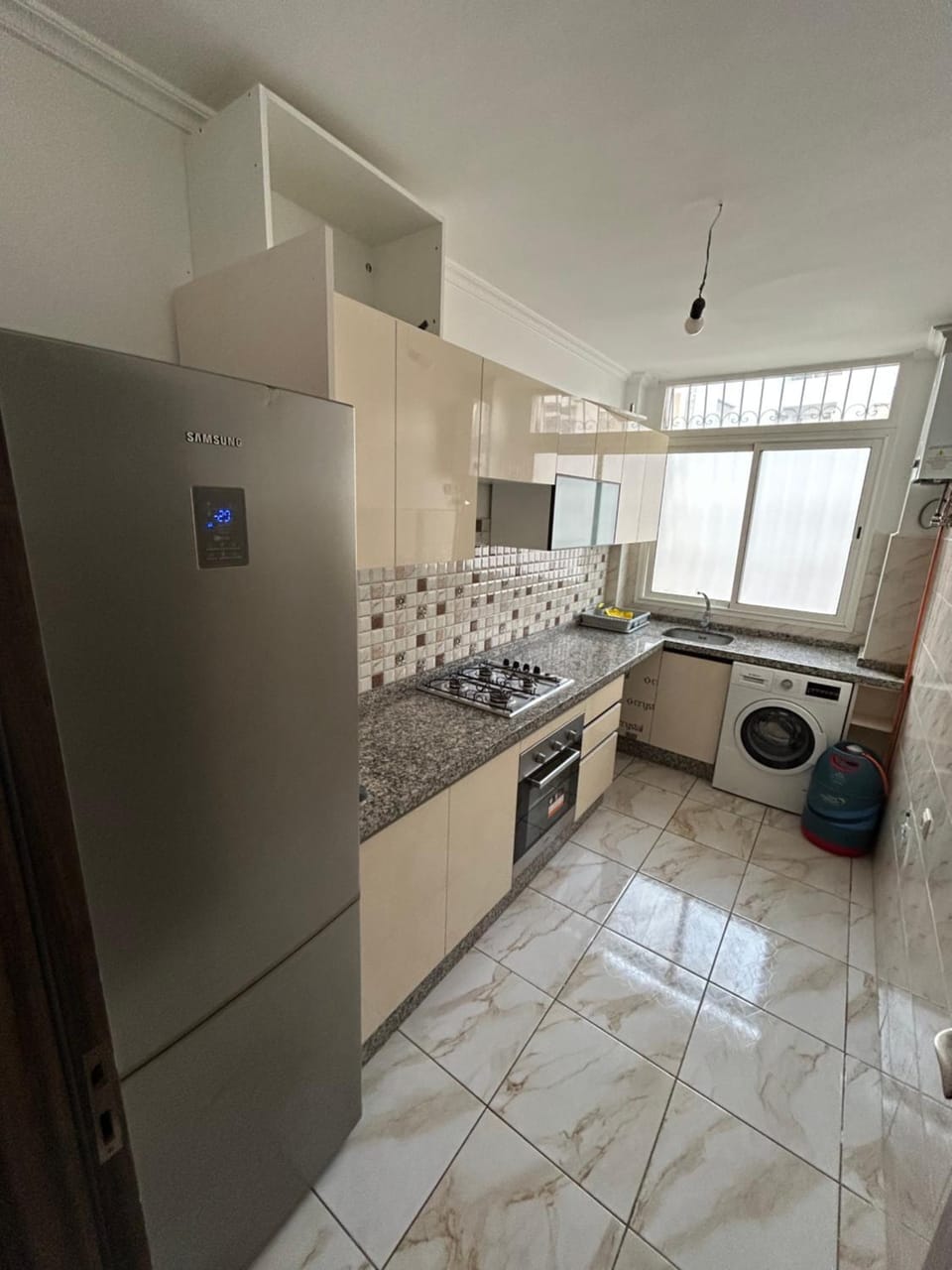 Kitchen or kitchenette, oven, stove