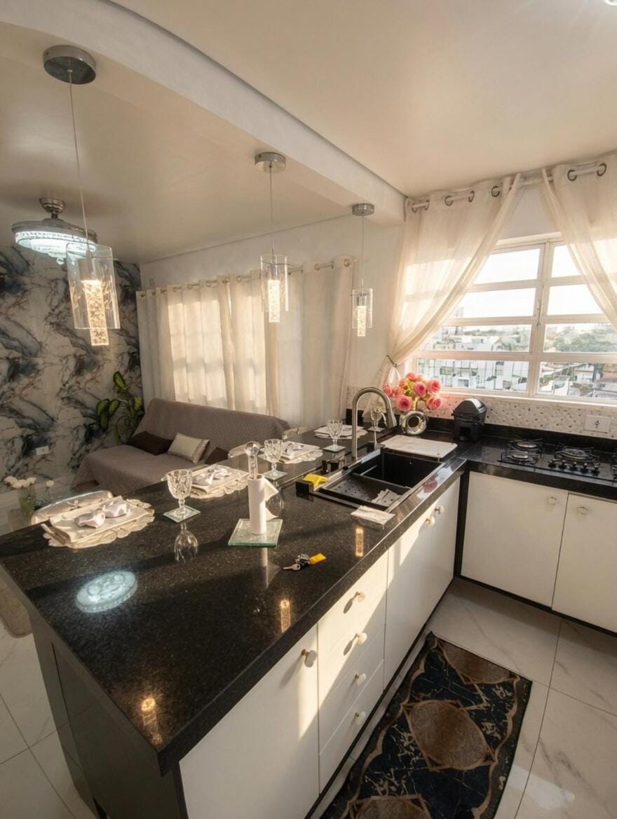 Apt Luxo com Projetor e Elevador para até 6 pessoas- praia grande Apartment in State of São Paulo