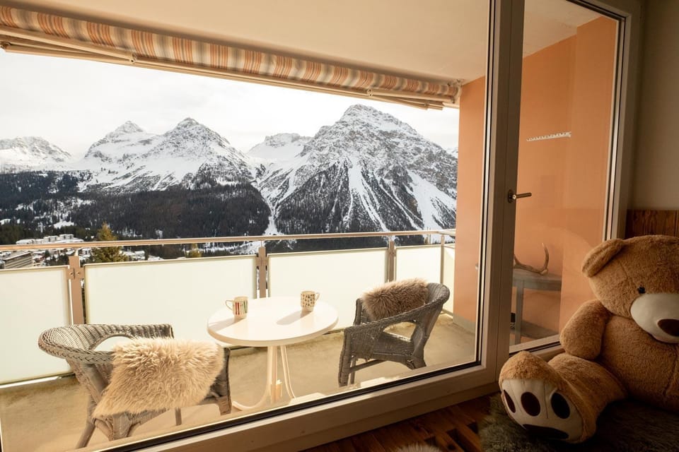 Day, Winter, View (from property/room), Balcony/Terrace, Mountain view
