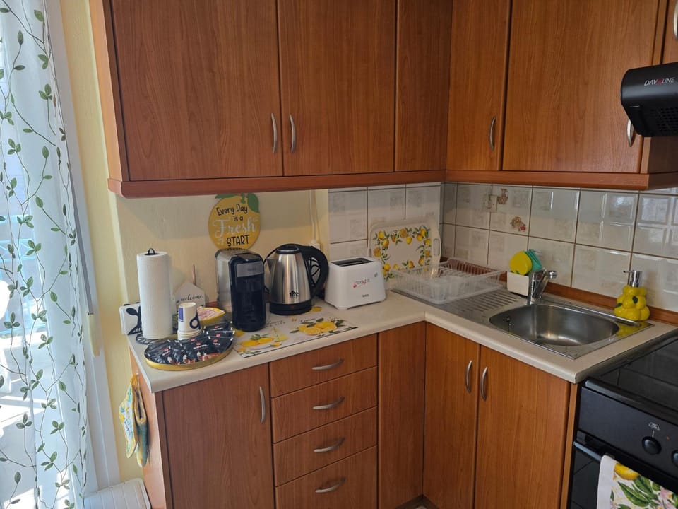 Coffee/tea facilities, Kitchen or kitchenette, stove, toaster