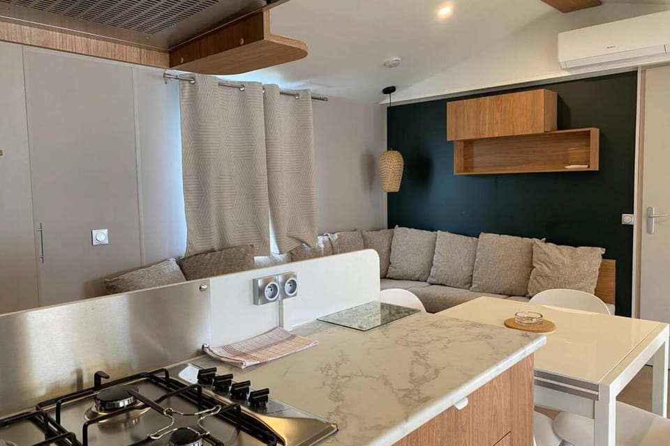 Mobilhome - 8pers - 100m des plages - Tout équipé House in Canet-en-Roussillon