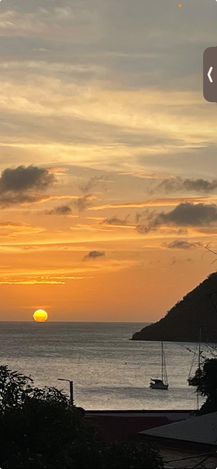 Beach, Sea view, Sunset