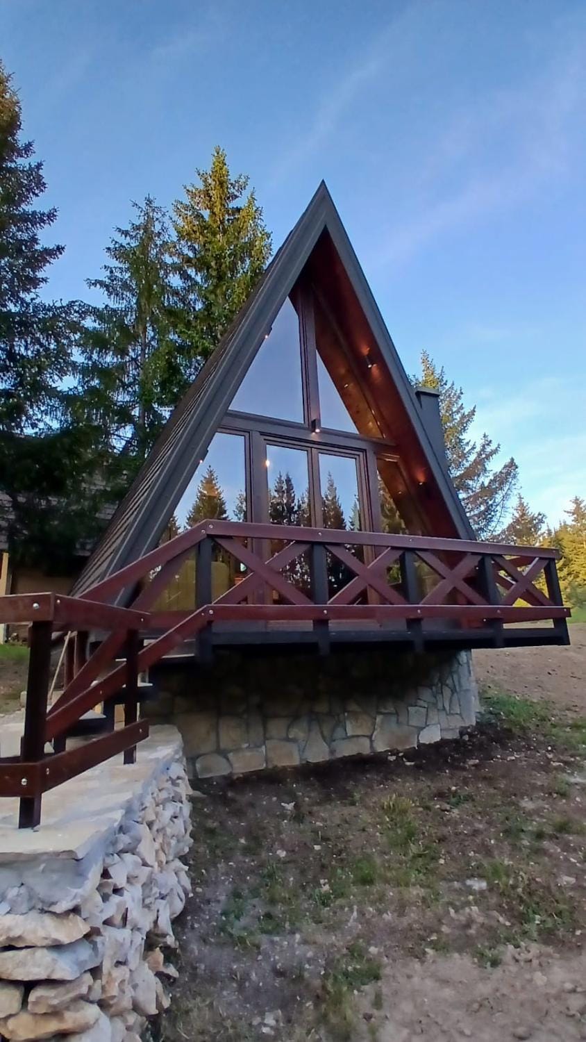 A-Frame Tadić Tara House in Zlatibor District, Serbia