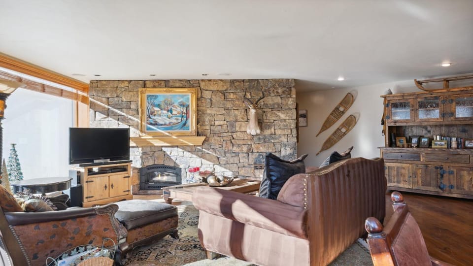Day, Winter, TV and multimedia, Living room, Seating area, fireplace, furniture