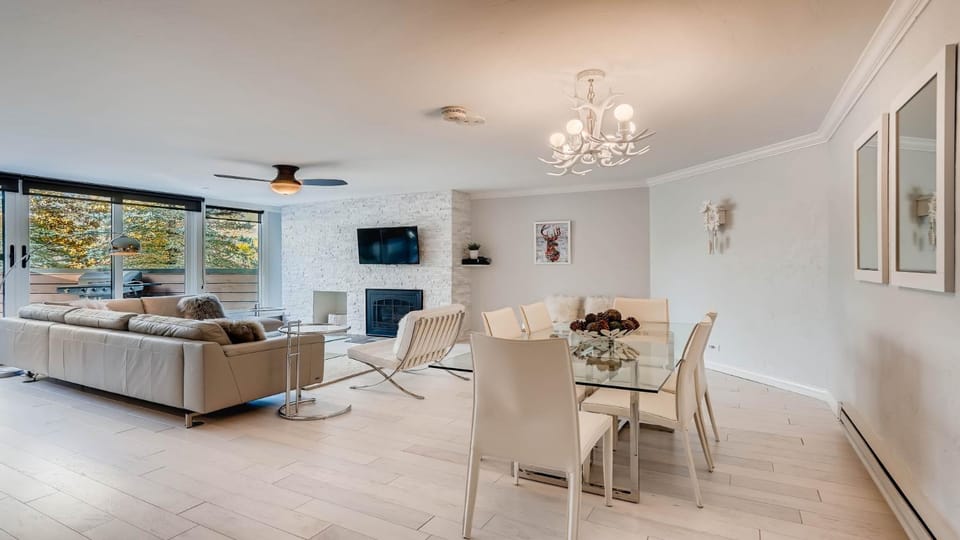 Day, TV and multimedia, Living room, Seating area, Dining area, fireplace, furniture