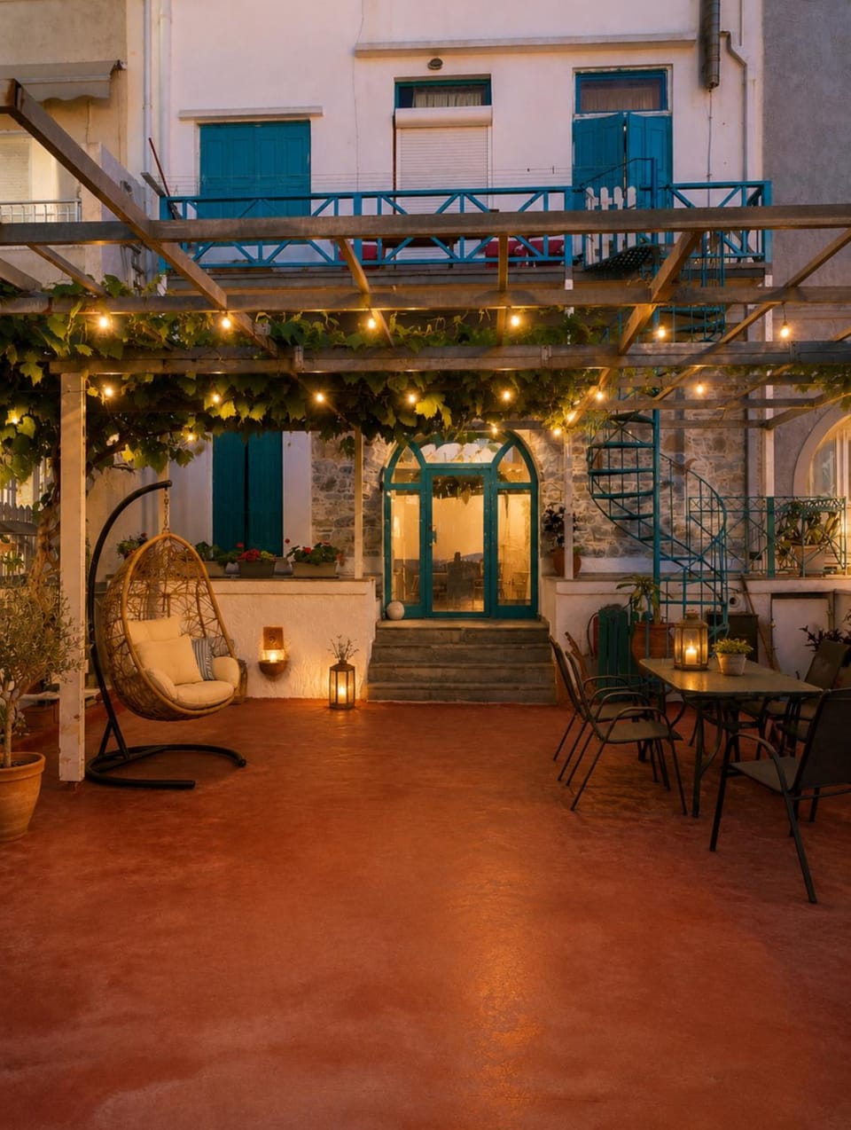 Property building, Patio