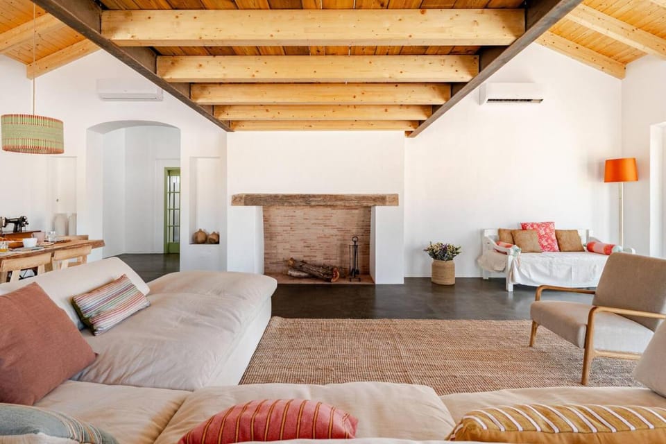 Living room, fireplace