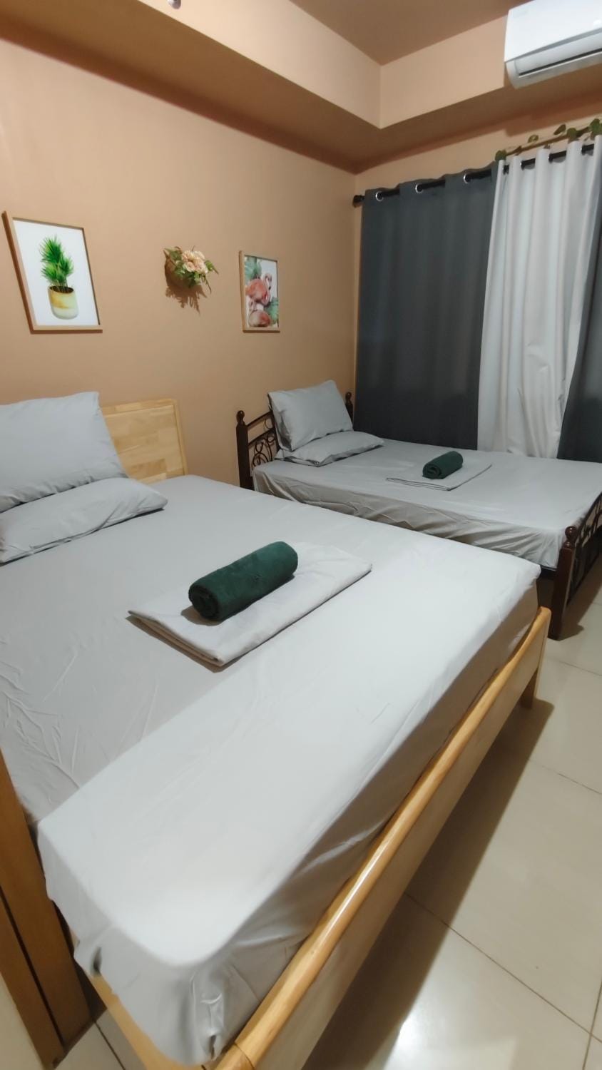 Bed, Bedroom, air conditioner