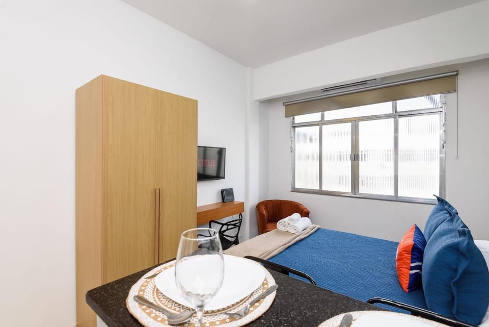Studio in Botafogo 7min from the beach|PB 460/1116 Apartment in Santa Teresa