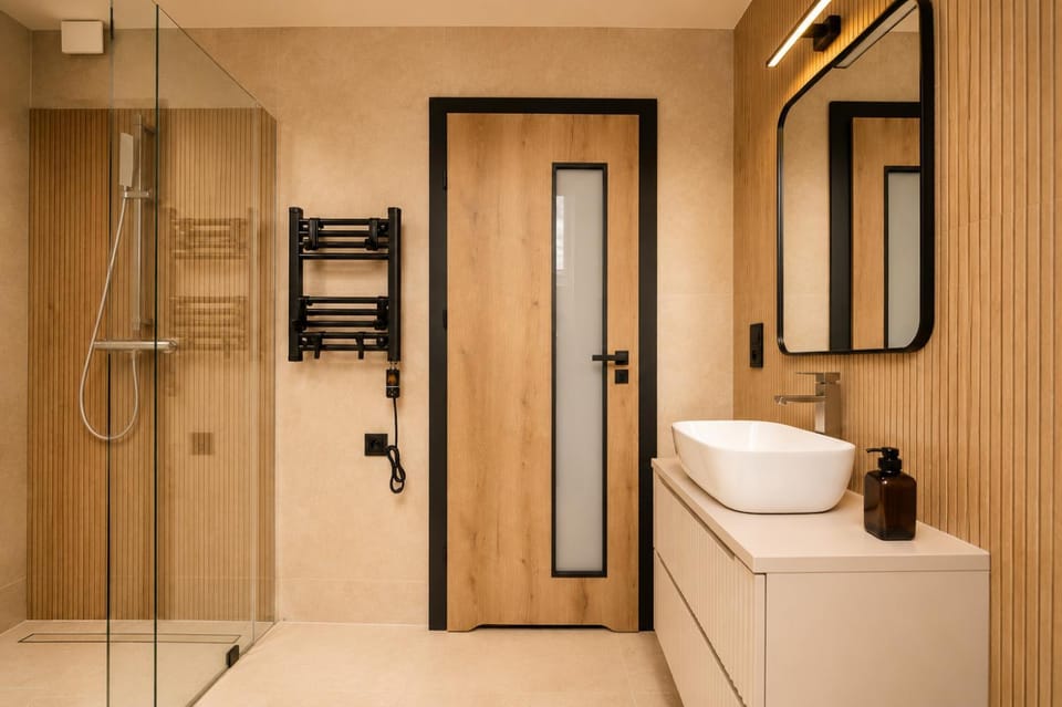 Shower, Bathroom, towels
