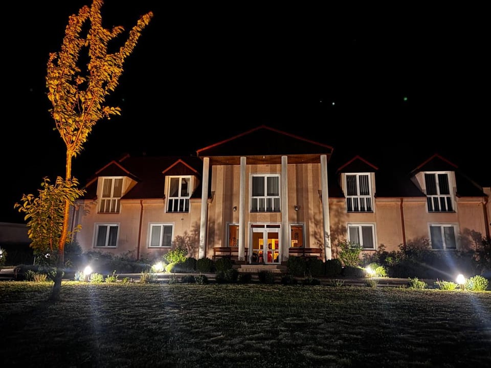 Property building, Night, Garden