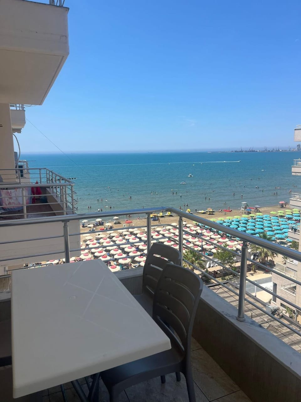 Patio, Day, Natural landscape, View (from property/room), Balcony/Terrace, Dining area, Pool view, Sea view